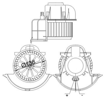 vnitřní ventilátor MAHLE AB 113 000S