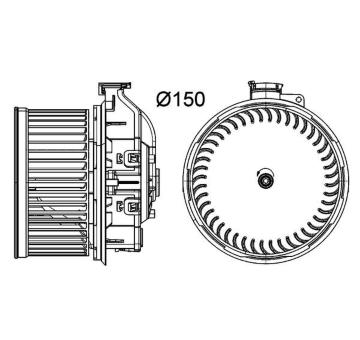 vnitřní ventilátor MAHLE AB 259 000P