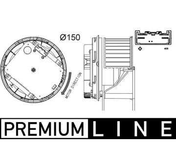 vnitřní ventilátor MAHLE AB 263 000P