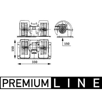 vnitřní ventilátor MAHLE AB 28 000P