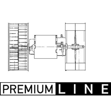 vnitřní ventilátor MAHLE AB 53 000P