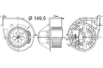 vnitřní ventilátor MAHLE AB 83 000S