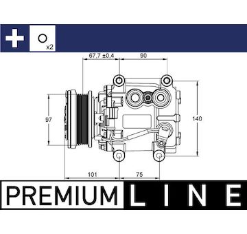 Kompresor, klimatizace MAHLE ACP 1099 000P