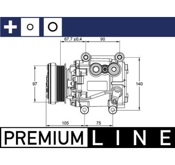 Kompresor, klimatizace MAHLE ACP 1113 000P