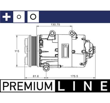 Kompresor, klimatizace MAHLE ACP 1331 000P