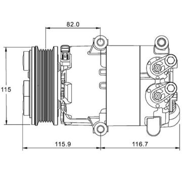 Kompresor klimatizácie MAHLE ACP 1332 000P