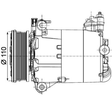 Kompresor, klimatizace MAHLE ACP 1357 000P