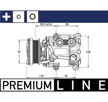 Kompresor, klimatizace MAHLE ACP 22 000P