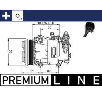 Kompresor, klimatizace MAHLE ACP 54 000P