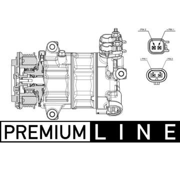 Kompresor, klimatizace MAHLE ACP 654 000P