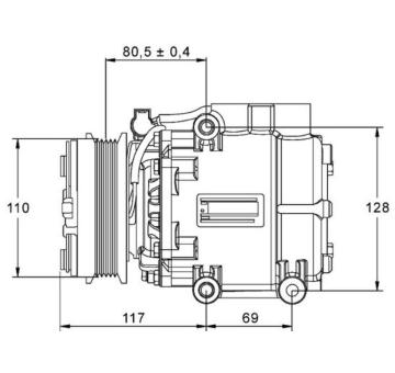 Kompresor klimatizácie MAHLE ACP 858 000P