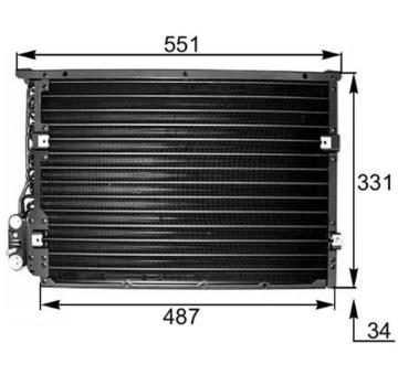 Kondenzátor, klimatizace MAHLE AC 177 000S