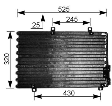 Kondenzátor, klimatizace MAHLE AC 195 000S