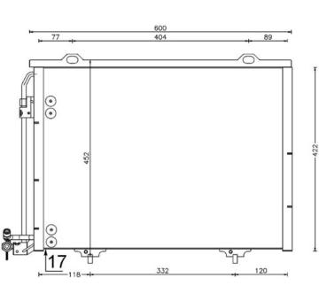 Kondenzátor, klimatizace MAHLE AC 211 001S