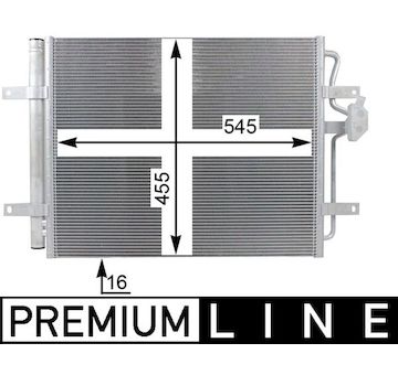 Kondenzátor, klimatizace MAHLE AC 24 000P