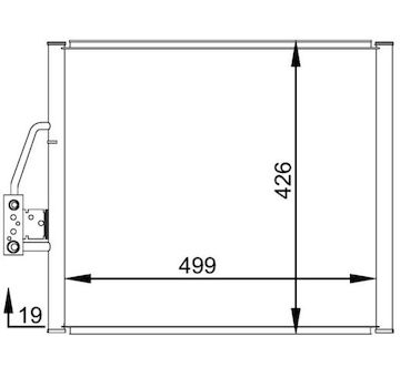 Kondenzátor, klimatizace MAHLE AC 277 000S