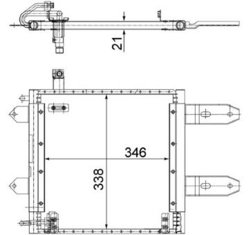 Kondenzátor, klimatizace MAHLE AC 287 000S