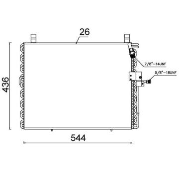 Kondenzátor, klimatizace MAHLE AC 357 000S