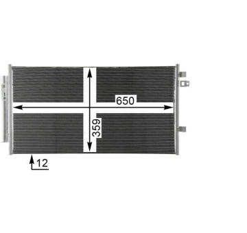 Kondenzátor, klimatizace MAHLE AC 35 000P