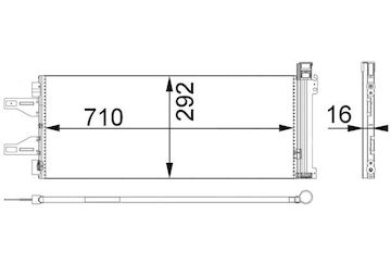 Kondenzátor, klimatizace MAHLE AC 368 000P