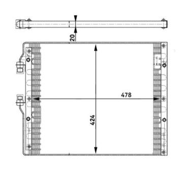 Kondenzátor, klimatizace MAHLE AC 383 000S