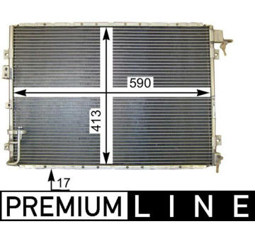 Kondenzátor, klimatizace MAHLE AC 421 000P