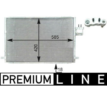 Kondenzátor, klimatizace MAHLE AC 426 000P
