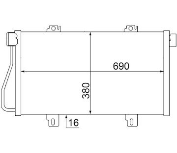 Kondenzátor, klimatizace MAHLE AC 529 000S