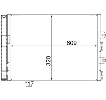 Kondenzátor, klimatizace MAHLE AC 561 000S