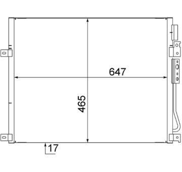 Kondenzátor, klimatizace MAHLE AC 564 000S