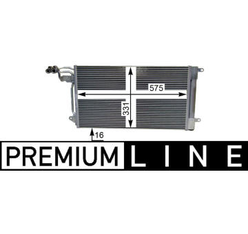 Kondenzátor klimatizácie MAHLE AC 566 000P