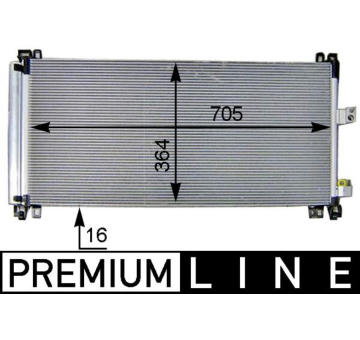 Kondenzátor, klimatizace MAHLE AC 597 000P