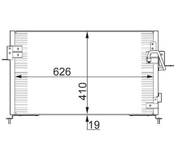 Kondenzátor, klimatizace MAHLE AC 676 000S