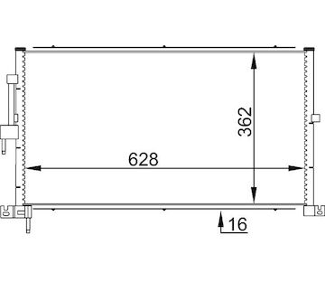 Kondenzátor, klimatizace MAHLE AC 687 001S