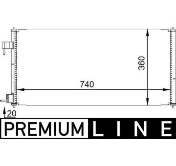 Kondenzátor klimatizácie MAHLE AC 689 000P