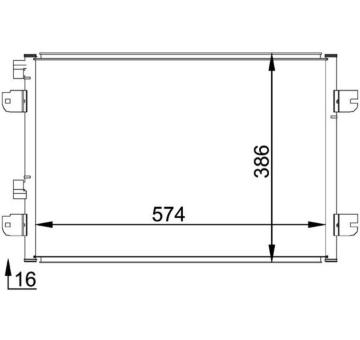 Kondenzátor klimatizácie MAHLE AC 691 000P
