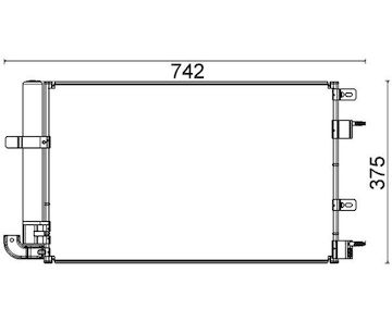 Kondenzátor, klimatizace MAHLE AC 703 000P