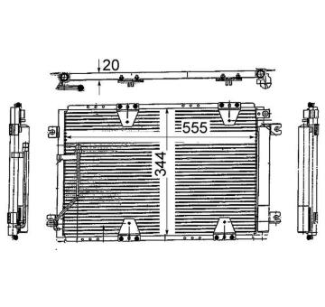 Kondenzátor, klimatizace MAHLE AC 713 000S