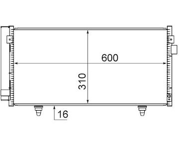 Kondenzátor, klimatizace MAHLE AC 718 000S