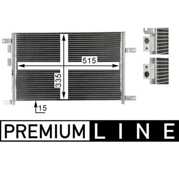 Kondenzátor, klimatizace MAHLE AC 834 000P