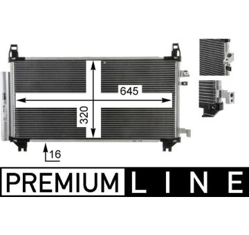 Kondenzátor, klimatizace MAHLE AC 841 000P