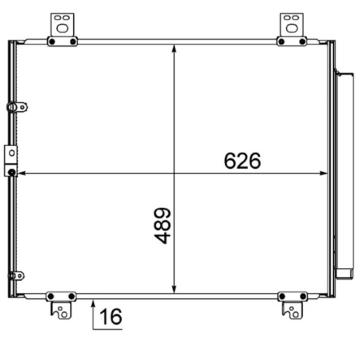 Kondenzátor, klimatizace MAHLE AC 866 000S