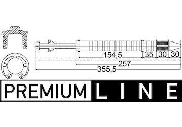 Sušárna, klimatizace MAHLE AD 183 000P