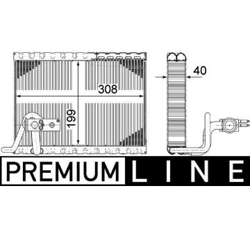 Výparník, klimatizace MAHLE AE 124 000P