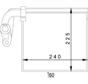 Výparník, klimatizace MAHLE AE 145 000P