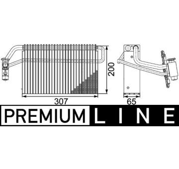 Výparník, klimatizace MAHLE AE 147 000P