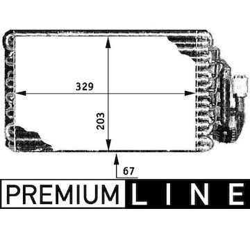 Výparník, klimatizace MAHLE AE 30 000P