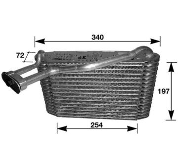 Výparník, klimatizace MAHLE AE 34 000S