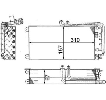 Výparník, klimatizace MAHLE AE 45 000P
