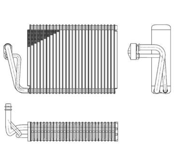 Výparník, klimatizace MAHLE AE 52 000P